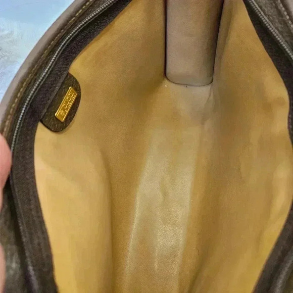 Brown PVC  Monogram Clutch - Picture 14 of 16